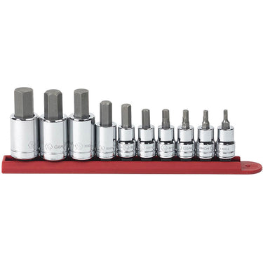 GearWrench® 10-Piece Hex Bit SAE Socket Set, 3/8